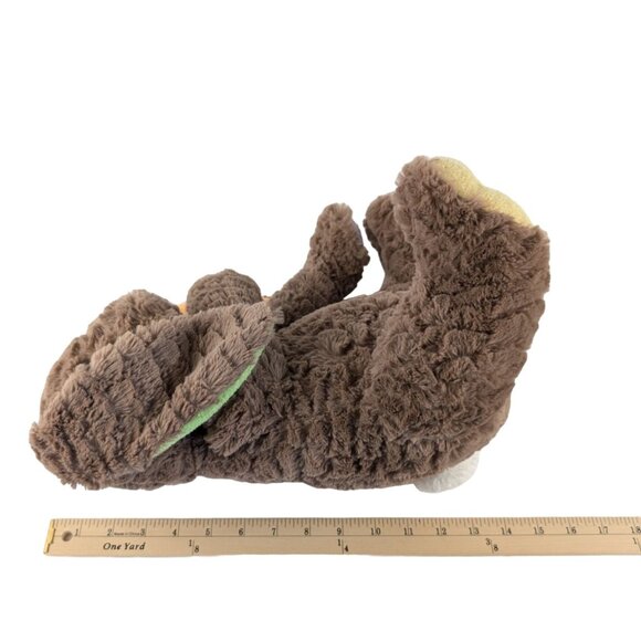 Brown Bunny Rabbit Plush 14" Easter Stuffed Animal Toy Color Block Ears Paws - Picture 9 of 9